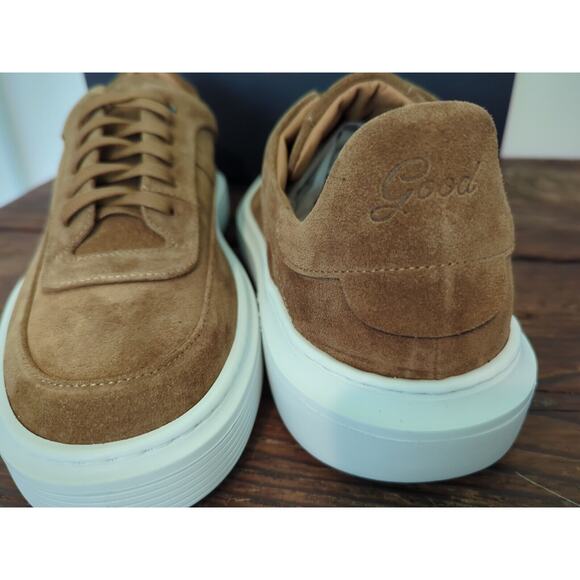 Good Man Brand Modern London Sneakers Snuff Brown Italian Suede Men's Size 9 - Picture 8 of 9